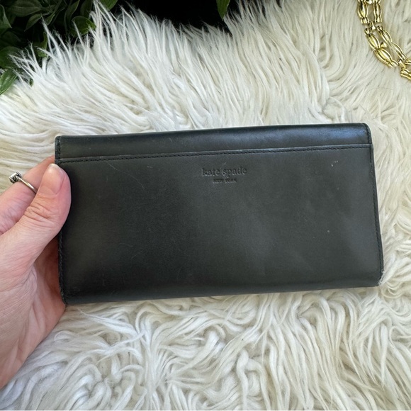 Kate Spade Black Leather Wallet - Picture 4 of 7